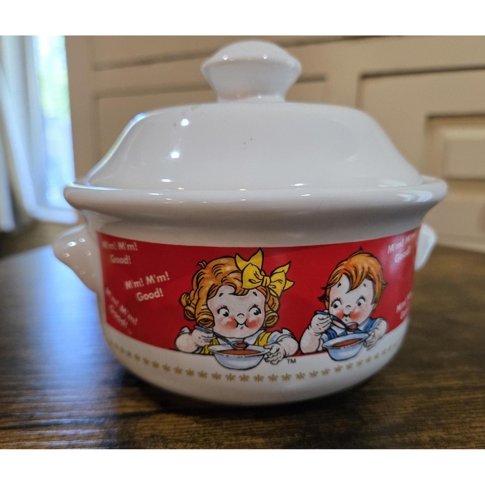 Campbell's Soup Bowl with Lid:‎ 1998 Campbell Kids